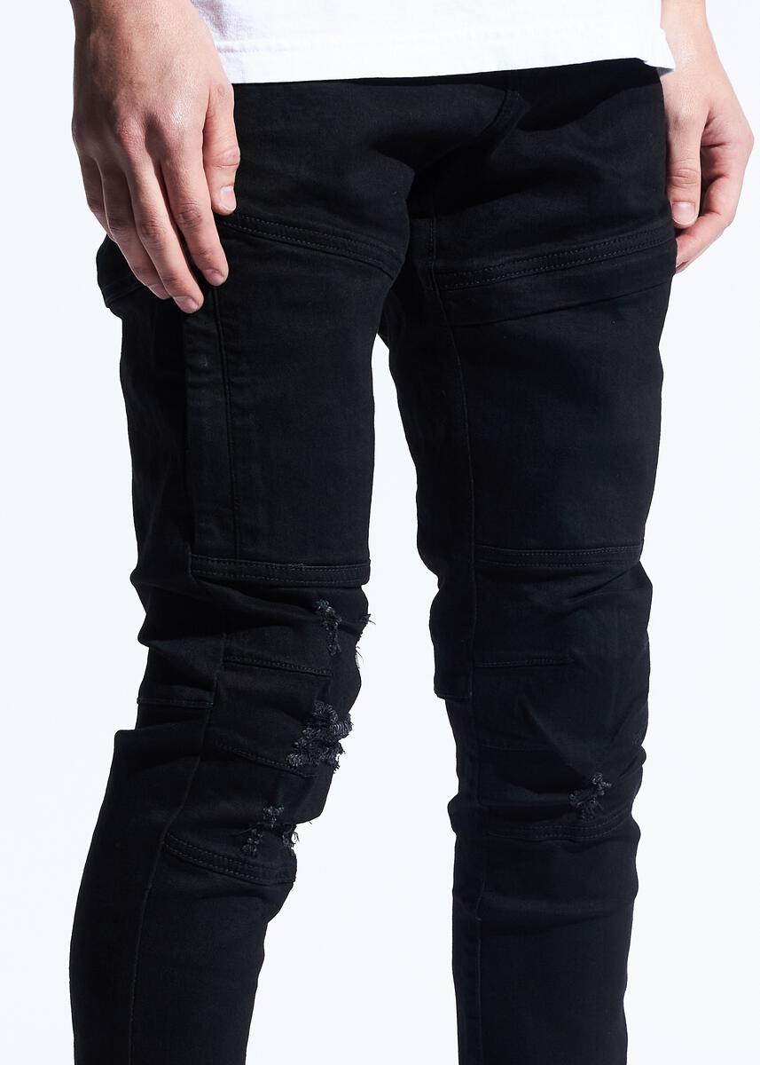 CRYSP DENIM KURT-  BLACK CRYSPQS-103