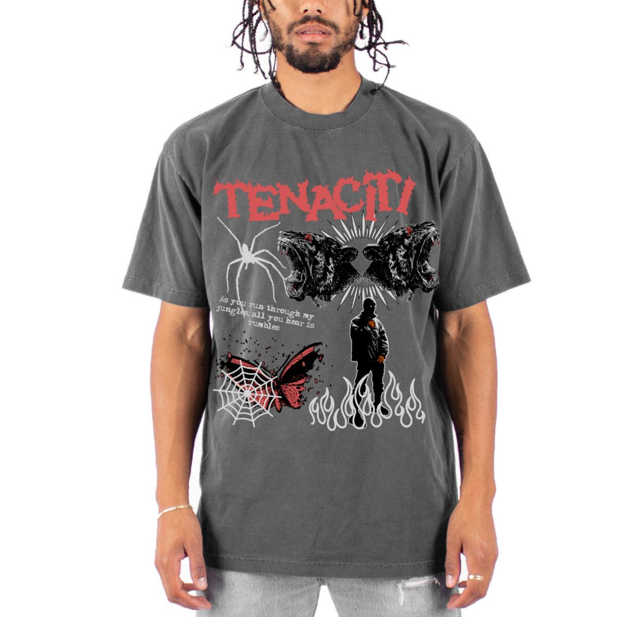 TENACITI JUNGLE TEE 'BLACK'