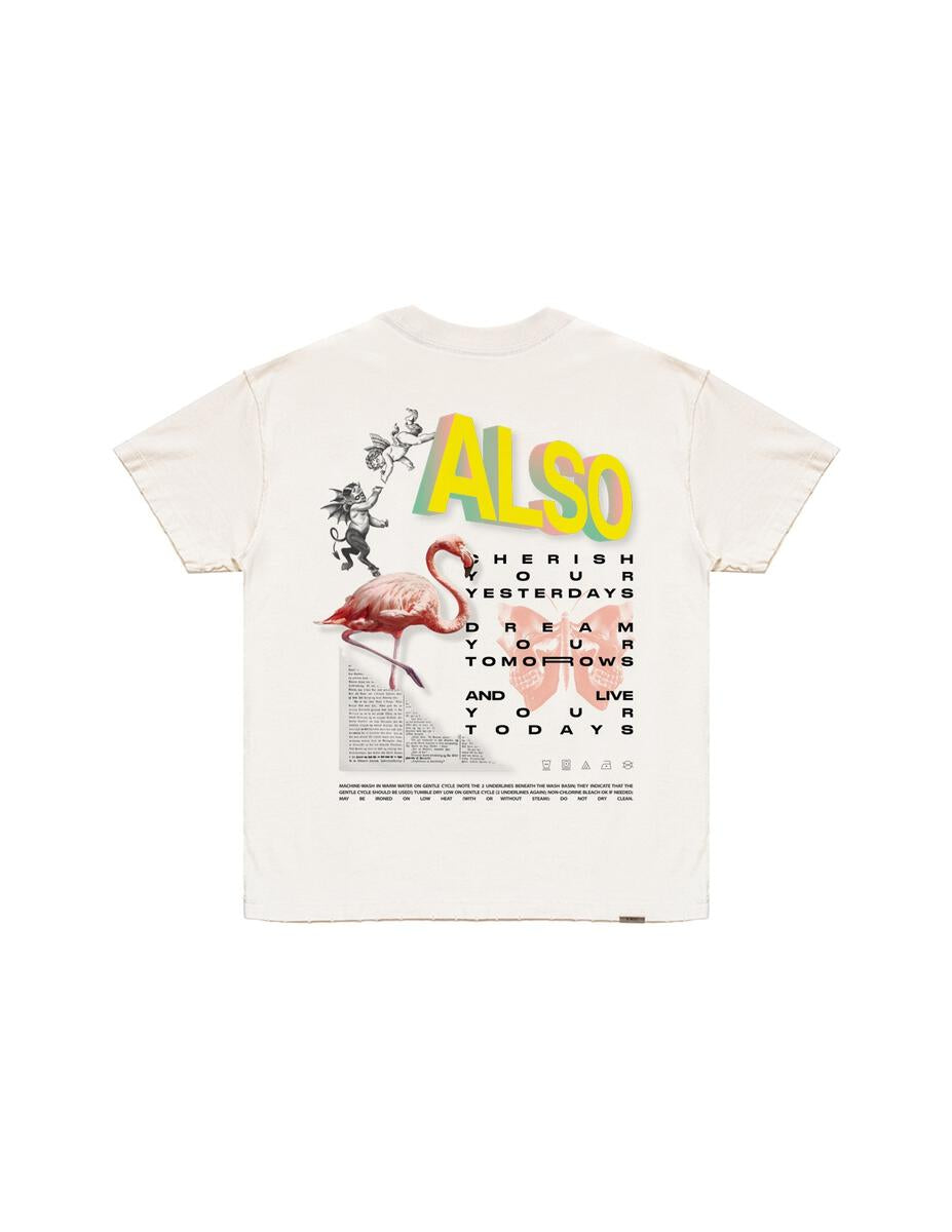 ALMOST SOMEDAY CHERISH TEE CREAM