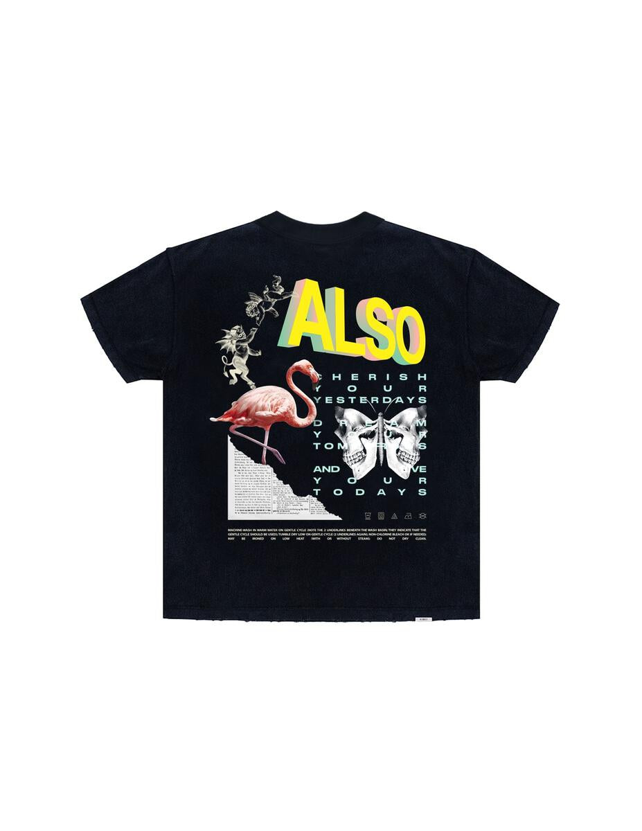 ALMOST SOMEDAY CHERISH TEE BLACK