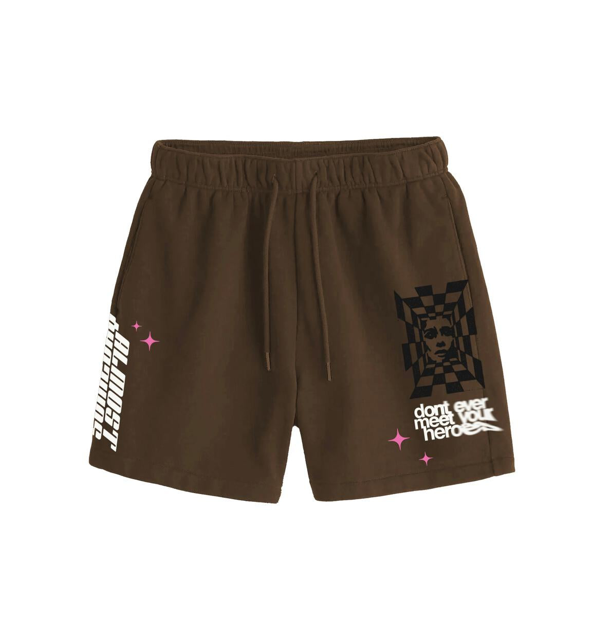 ALMOST SOMEDAY CAUTION SHORTS BROWN