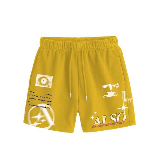 ALMOST SOMEDAY UNIVERSAL SHORTS YELLOW