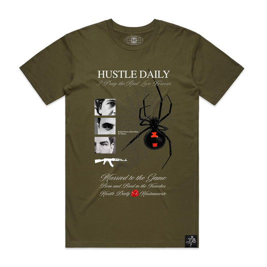 BLACK WIDOW TEE ARMY