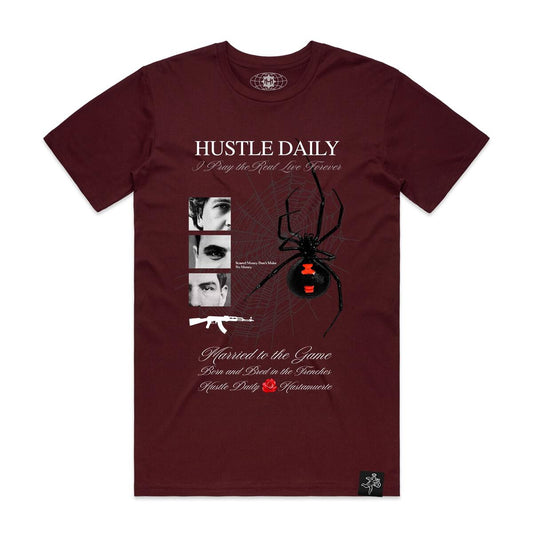 BLACK WIDOW TEE BURGANDY