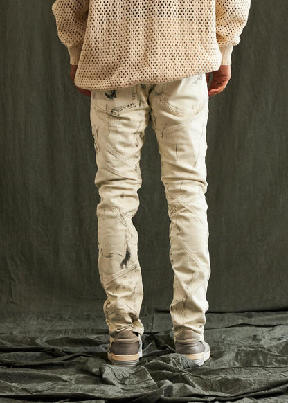 EMBELLISH KELLIN JEANS 'CREAM' 123-011