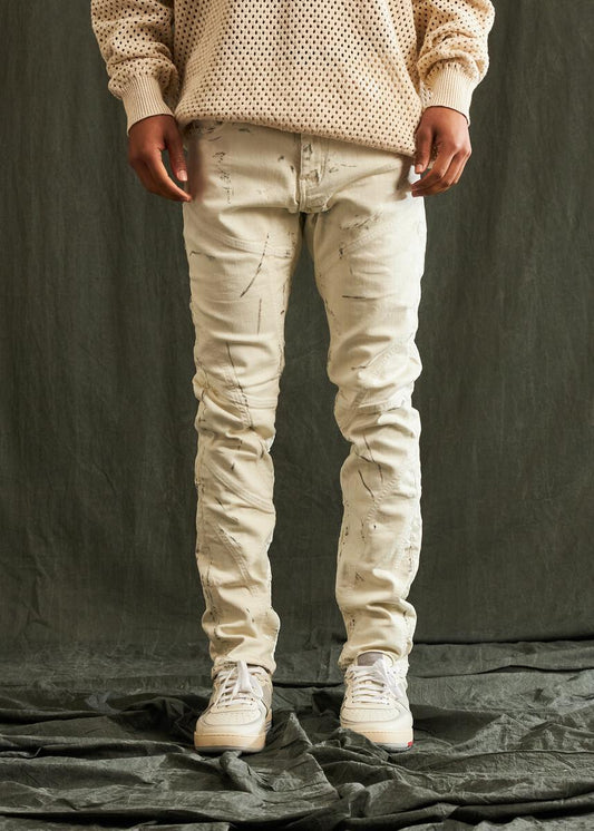 EMBELLISH KELLIN JEANS 'CREAM' 123-011