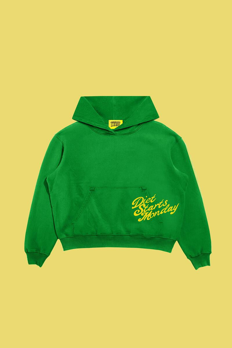 DSM OVERLAP SCRIPT HOODIE 'GREEN'