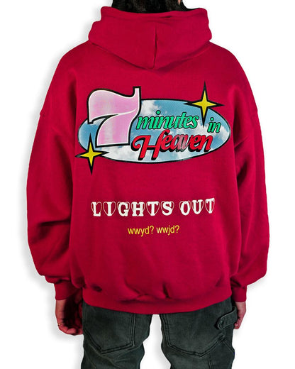 LIFTED ANCHOR 'LIGHTS OUT' HOODIE (RED)