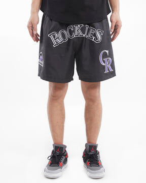 PRO STANDARD COLORADO ROCKIES CLASSIC WOVEN SHORT (LCK336798)-BLK