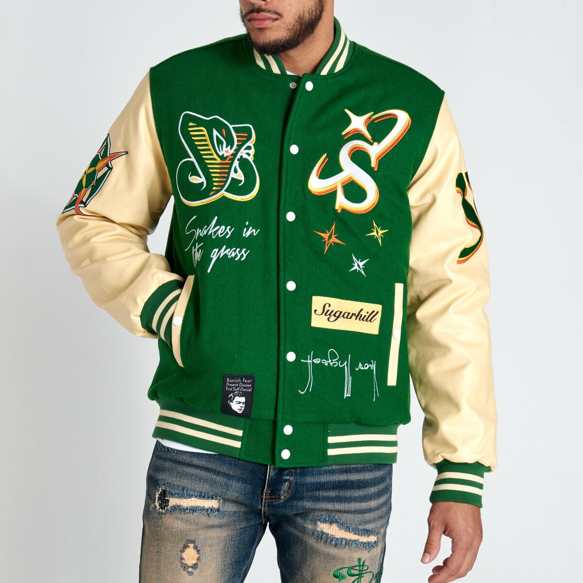 SUGAR HILL "SERPENT" LETTERMAN (GREEN) SH23-FALL-01