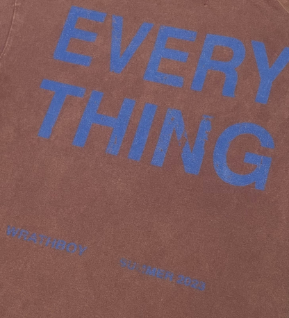 ANTI EVERYTHING TEE  "VINTAGE BROWN"