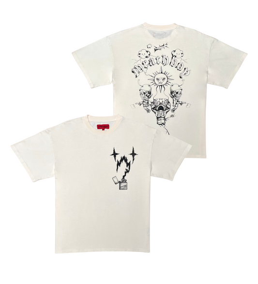 LIGHT EM UP TEE "OFF WHITE"