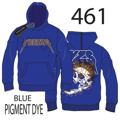 HUDSON YEEZUS SKULL HOODY 570GSM (461) BLUE