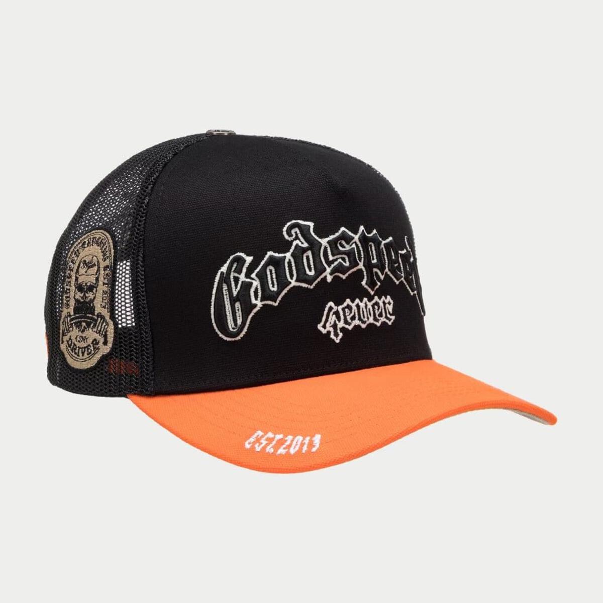 GS FOREVER TRUCKER HAT (Black/Orange) (Gs-Forever-Trucker-Hat-Black-Orange)