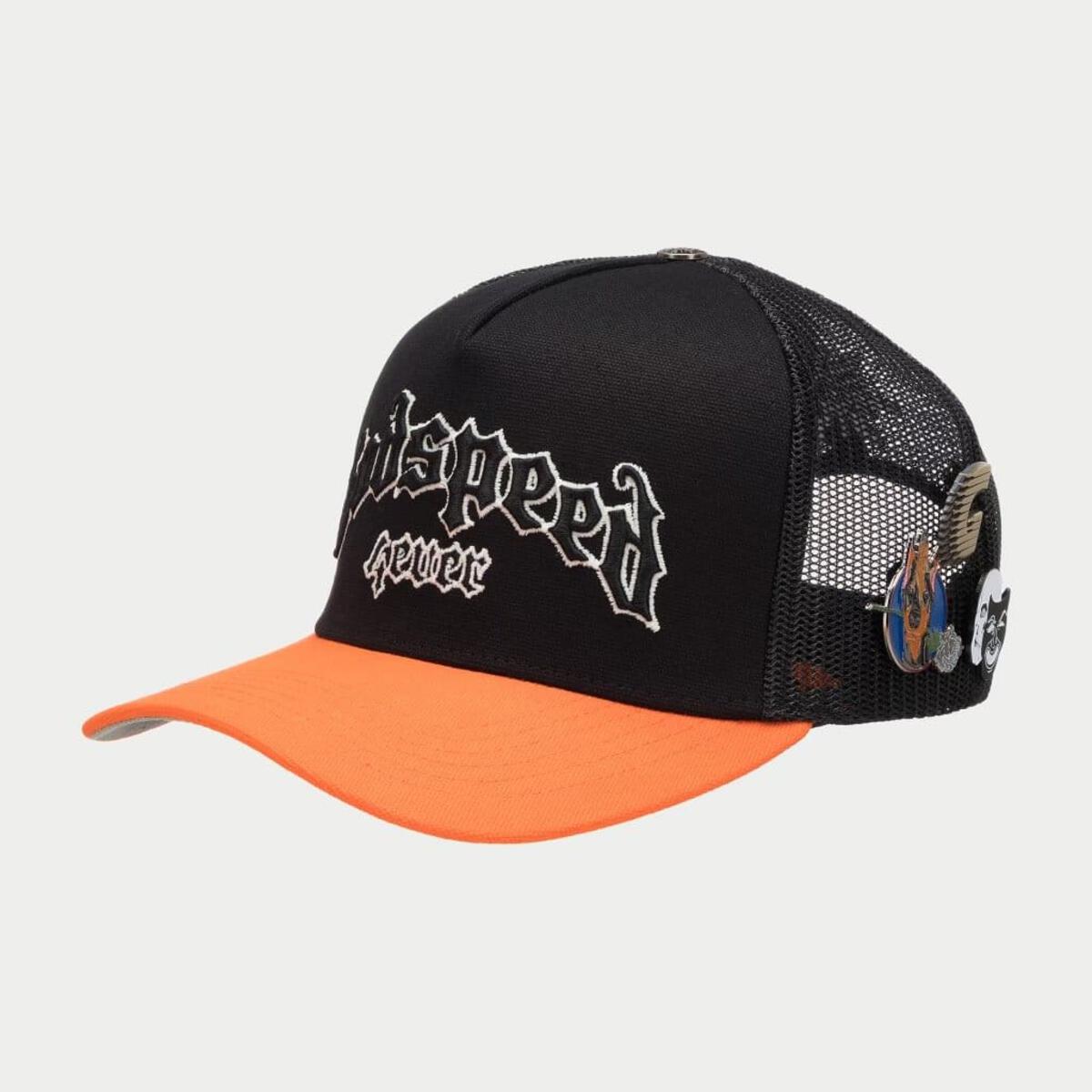 GS FOREVER TRUCKER HAT (Black/Orange) (Gs-Forever-Trucker-Hat-Black-Orange)