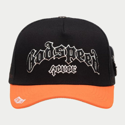 GS FOREVER TRUCKER HAT (Black/Orange) (Gs-Forever-Trucker-Hat-Black-Orange)