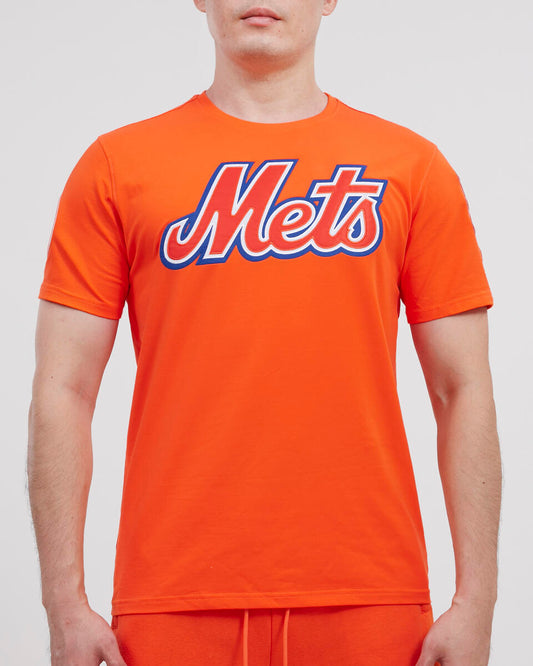 PRO STANDARD NEW YORK METS TACKLE TWILL SJ TEE (LNM136157)-ORANGE