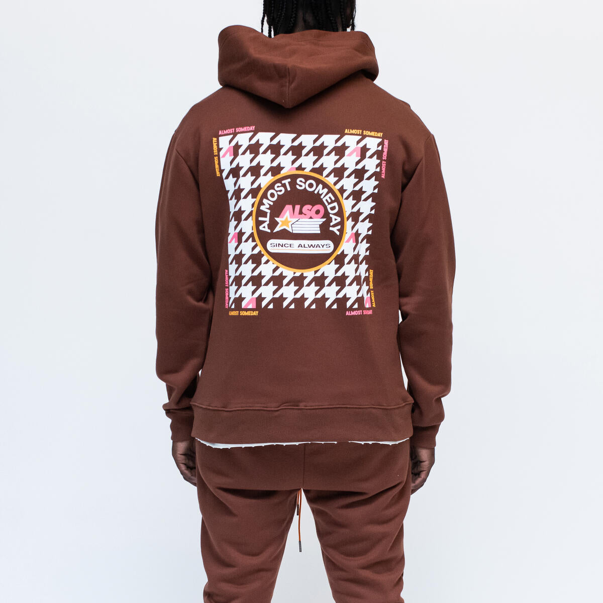 ALMOST SOMEDAY CAPITAL HOODIE 'BROWN'