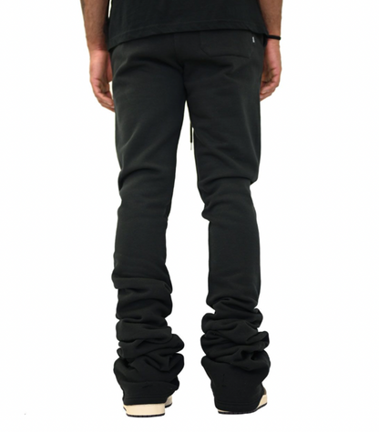 SI TU VEUX 'LOGO STACKED JOGGER' (TVFP0044-STK) BLACK