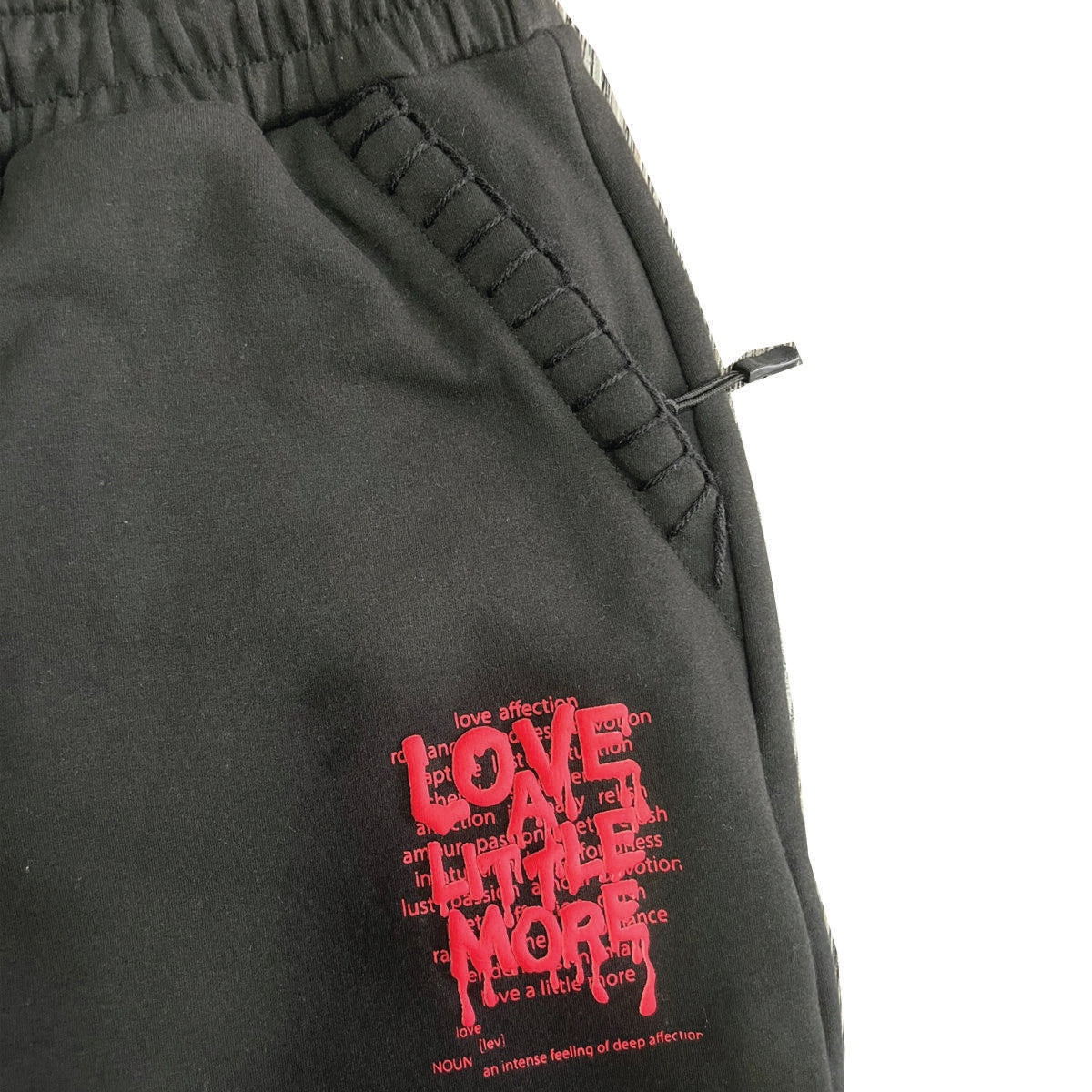 HUDSON LOVE A LITTE MORE JOGGER 385GSM (468) BLACK