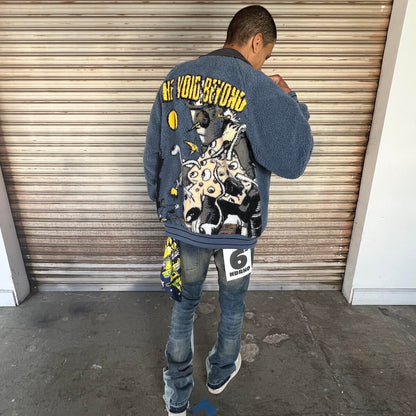 6TH NBRHD "STARWARS" JACKET-STARWARS - NAVY (6TH-J1701)