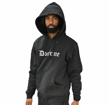 DOCTRINE PIRANHA HOODIE (DB0026) BLACK