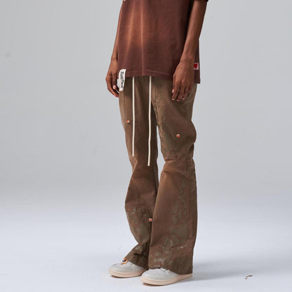 HYDE PARK BUD CLIPPINGS TROUSER-BROWN