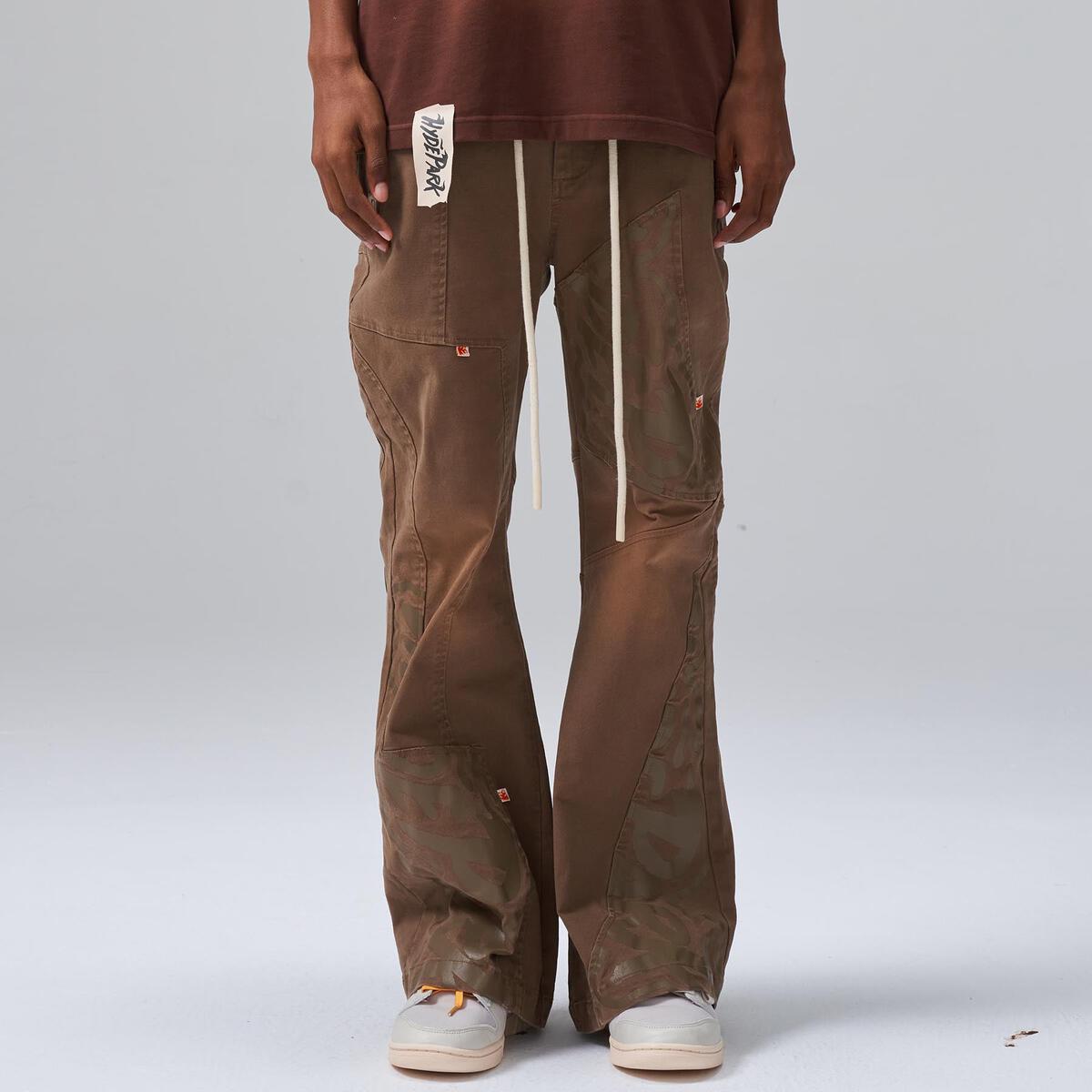 HYDE PARK BUD CLIPPINGS TROUSER-BROWN