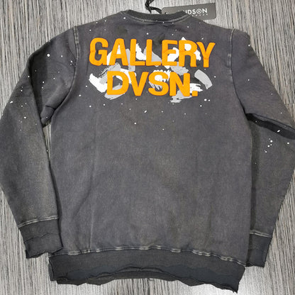 HUDSON GALLERY DVSN CREWNECK 385GSM (465) 'GREY ACID'