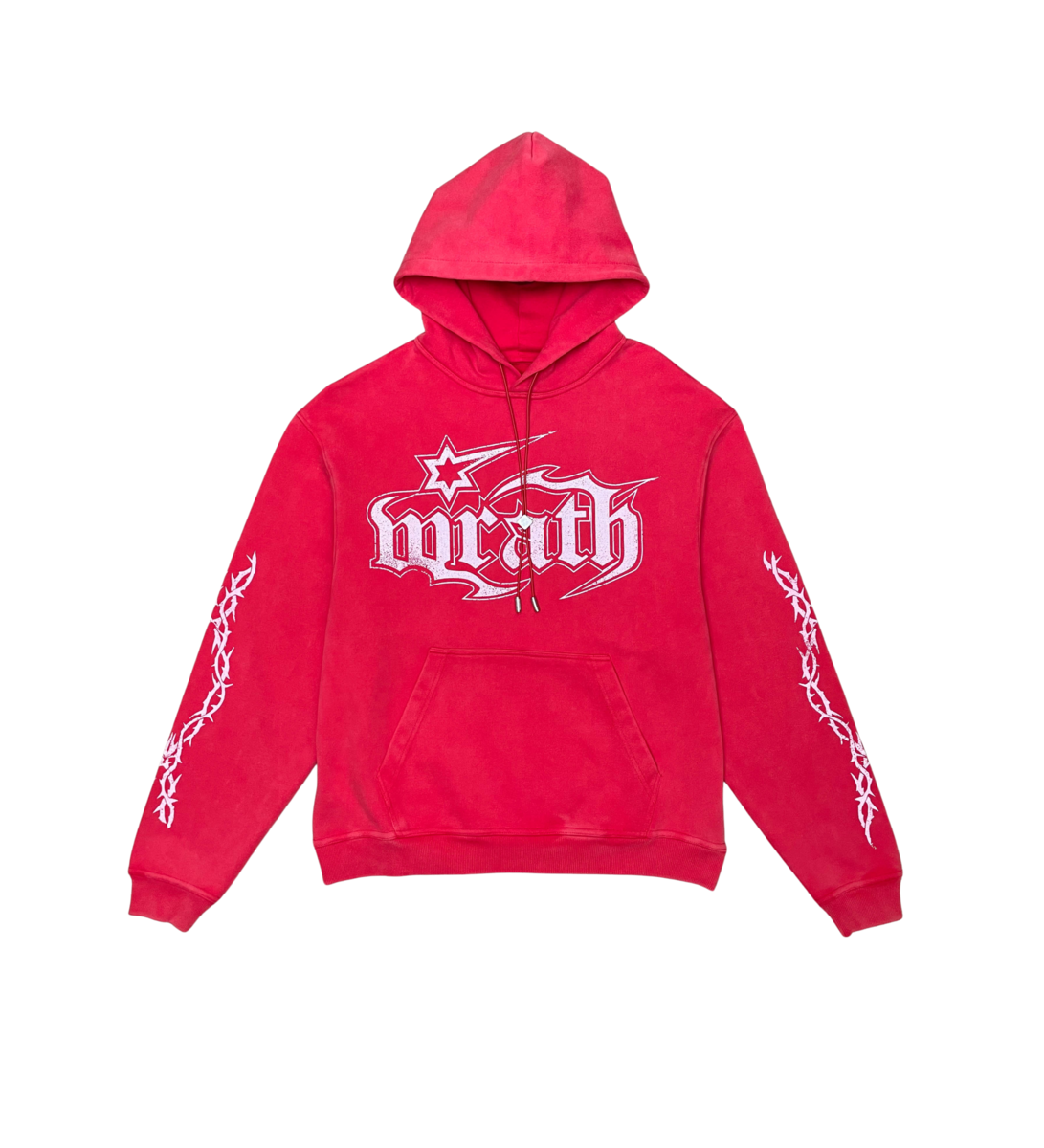 Wrathboy HOODIE - Gods Will - RED - WB03-035-RED