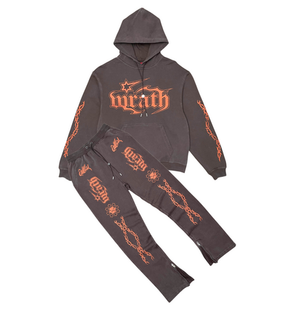 Wrathboy SWEAT PANTS - Gods Will - BROWN - WB03-035/036