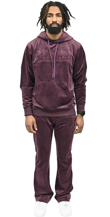 VEUX VELVET HOODIE (TV0083) PURPLE