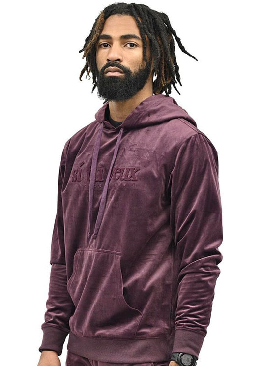 VEUX VELVET HOODIE (TV0083) PURPLE