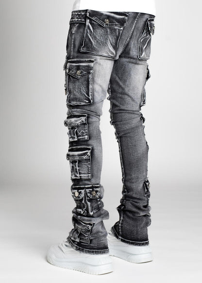 GUAPI Iron Grey Tactical Stacked Denim