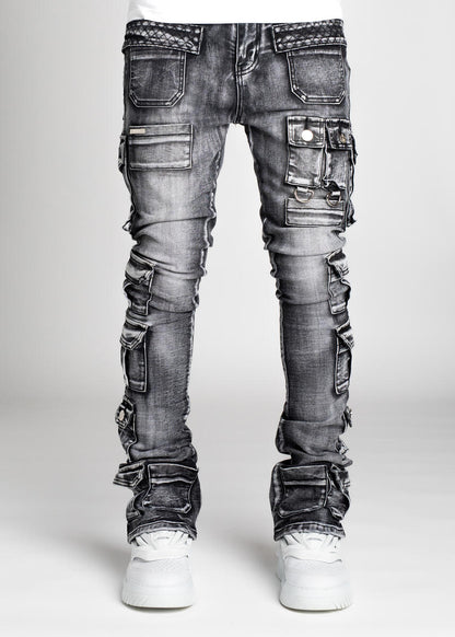 GUAPI Iron Grey Tactical Stacked Denim