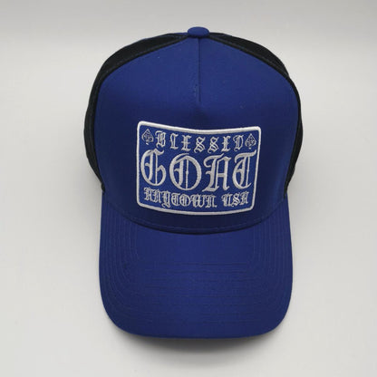 HUDSON GOAT TRUCKER HAT (CD0089)-NAVY