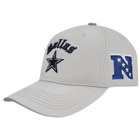 DALLAS COWBOYS OLD ENGLISH DAD HAT (FDC7410521) HEATHER GREY