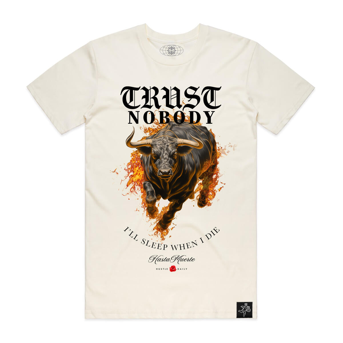 HASTA MUERTE 'Fire Bull' TEE NATURAL