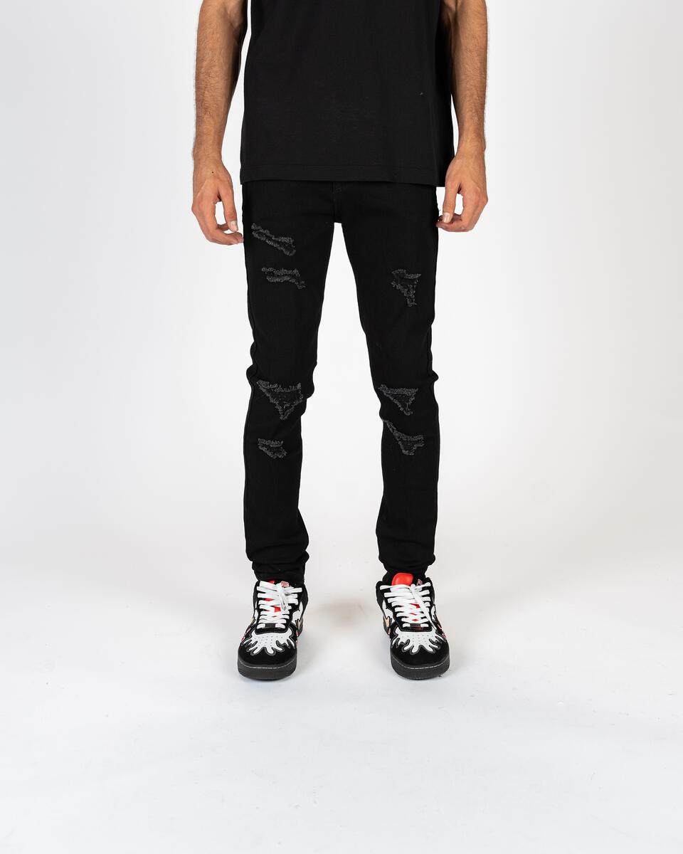 PHEELINGS "ALIVE & WELL" SKINNY DENIM (PH-FW23-96) JET BLACK