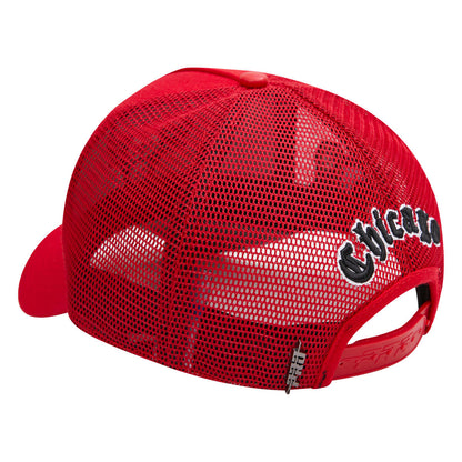 CHICAGO BULLS DTLR EXCLUSIVE TRUCKER HAT (BCB758199) RED