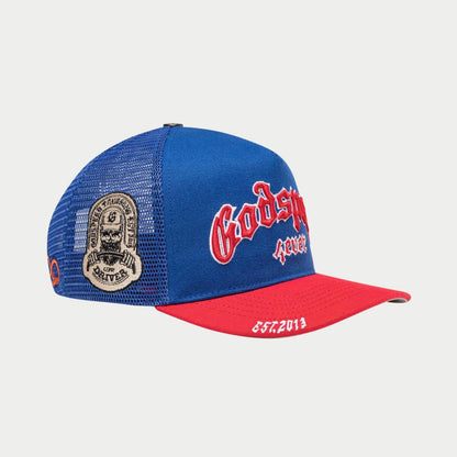 GS FOREVER TRUCKER HAT (BLUE/RED)