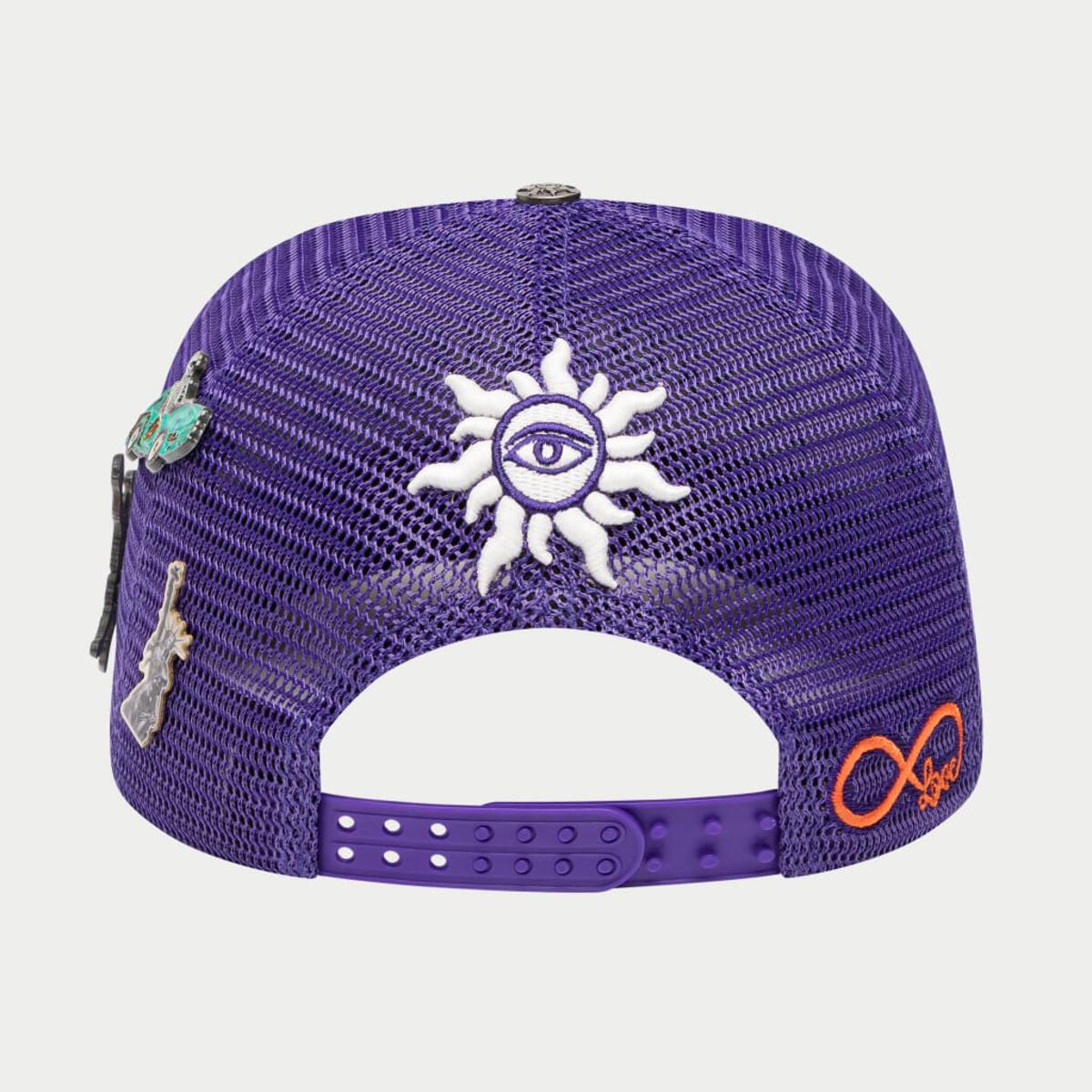 GS FOREVER TRUCKER HAT (PURPLE/GREEN)