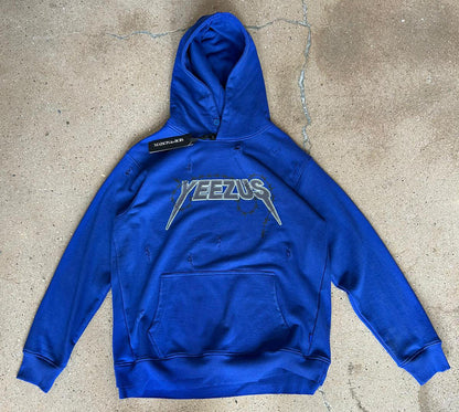 HUDSON YEEZUS SKULL HOODY 570GSM (461) BLUE