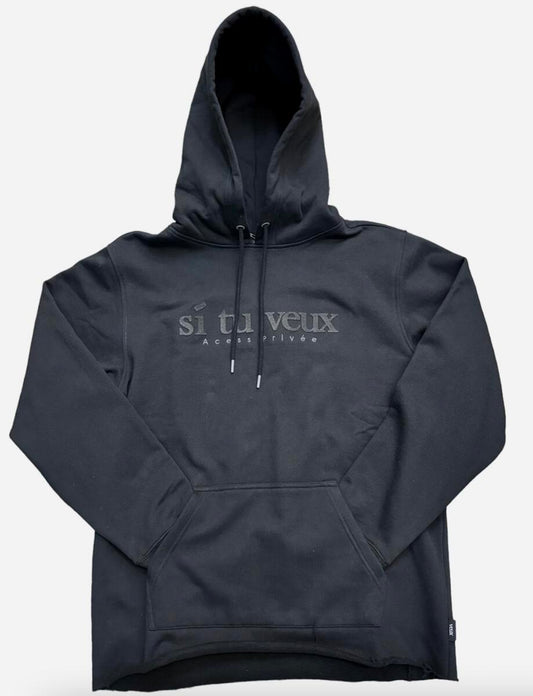 SI TU VEUX 'VEUX HOODIE' (TV0087) BLACK