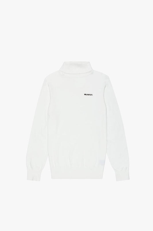 VALABASAS "PRESTANZA" WHITE TURTLE NECK TEE (VLBS7008-RR1)