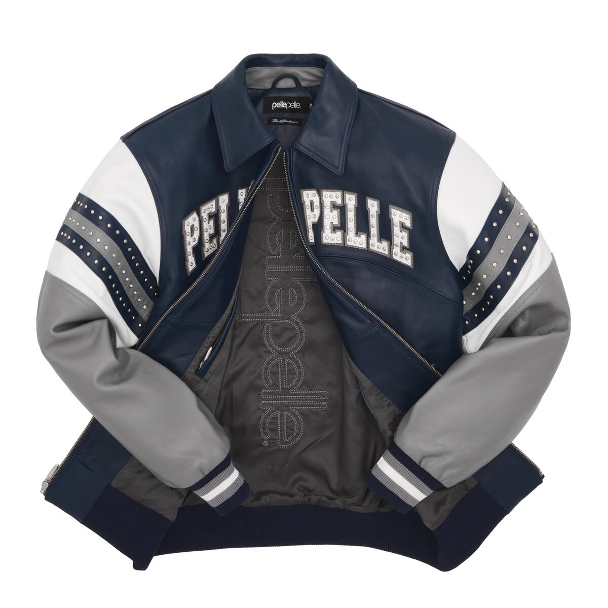 PELLE PELLE ARCHES JACKET (423-37484-NGW)- NAVY/GREY