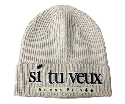 STV LOGO SKULLCAP (STV-BN001) HEATHER OATMEAL