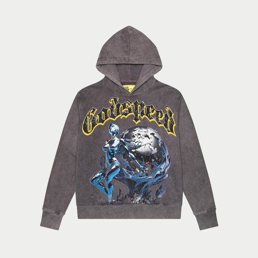 GOD SPEED 'Chrome Seduction Hoodie'-Grey