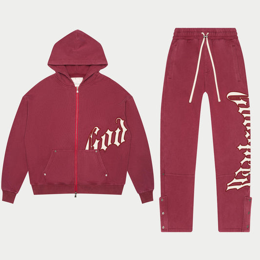 GOD SPEED 'OG Logo Sweatsuit'  (Bordeaux)