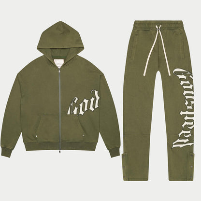 GOD SPEED 'OG Logo Sweatsuit' (Olive)